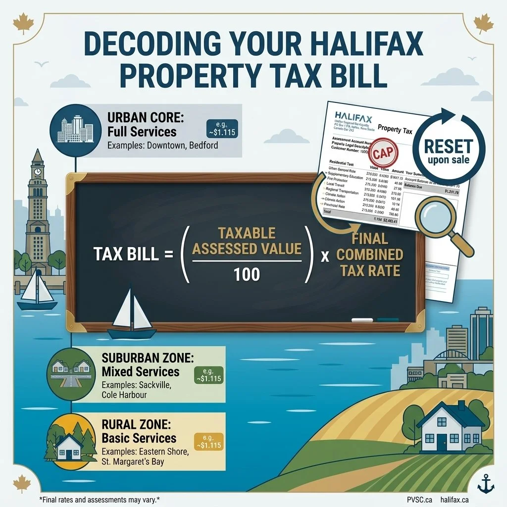 Decoding Halifax Property Taxes: Tax Rates by Area &amp; How the CAP Works