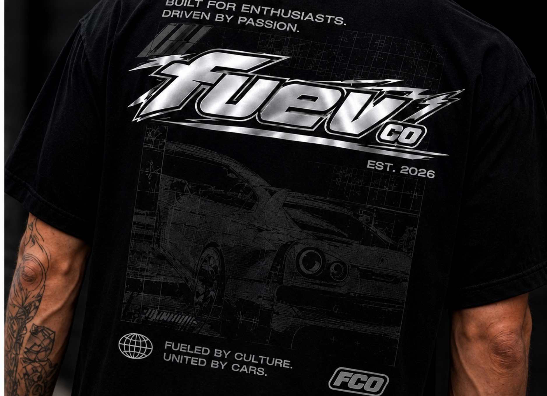 male heavyweight blackout tee