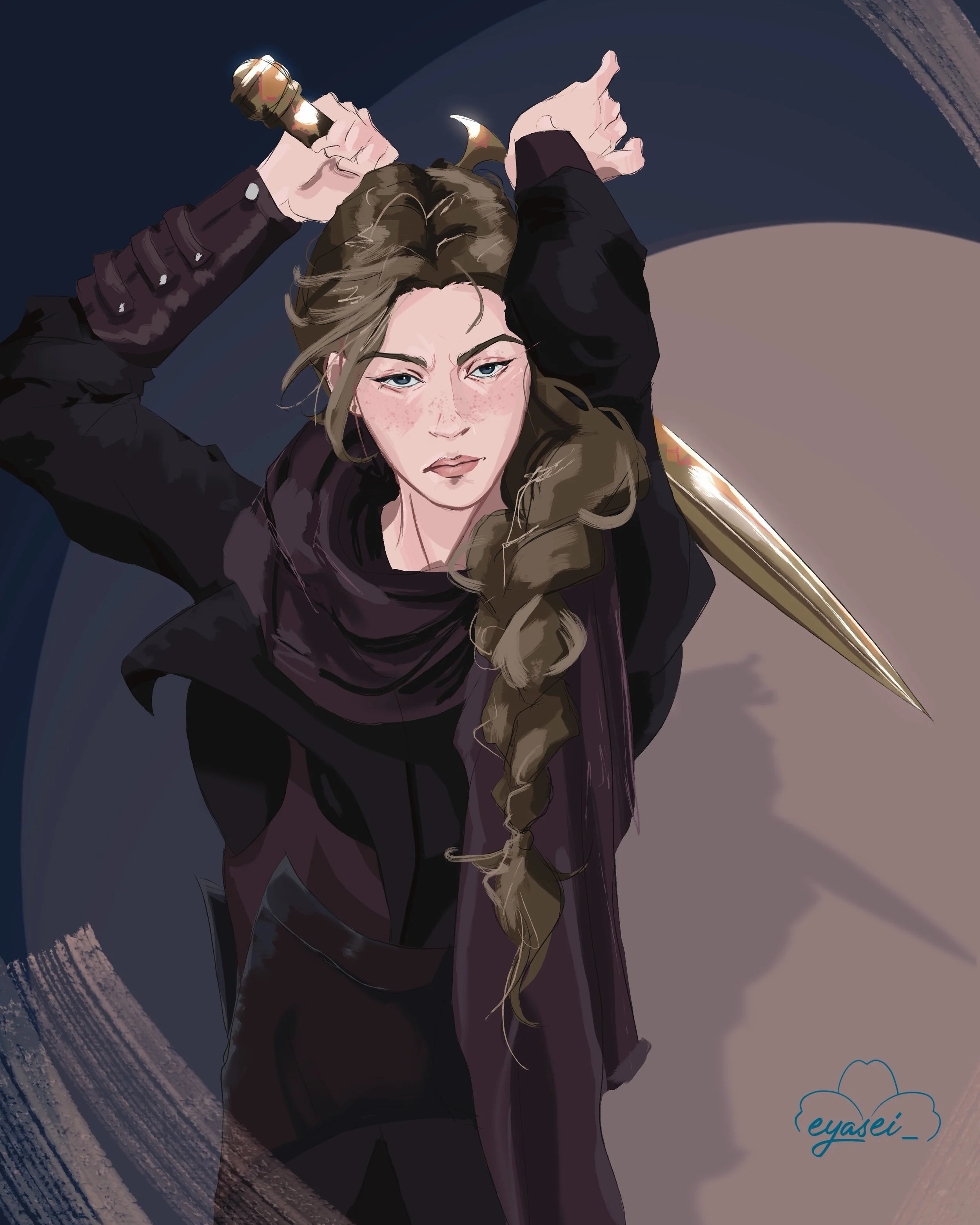 Don&rsquo;t mind me, I&rsquo;m still drooling over this commission by @eyasei_ 🤤 

DIVINITY FALLEN comes out on November 17th!

#DivinityFallen #characterart #fantasybooks #tbr #newbook