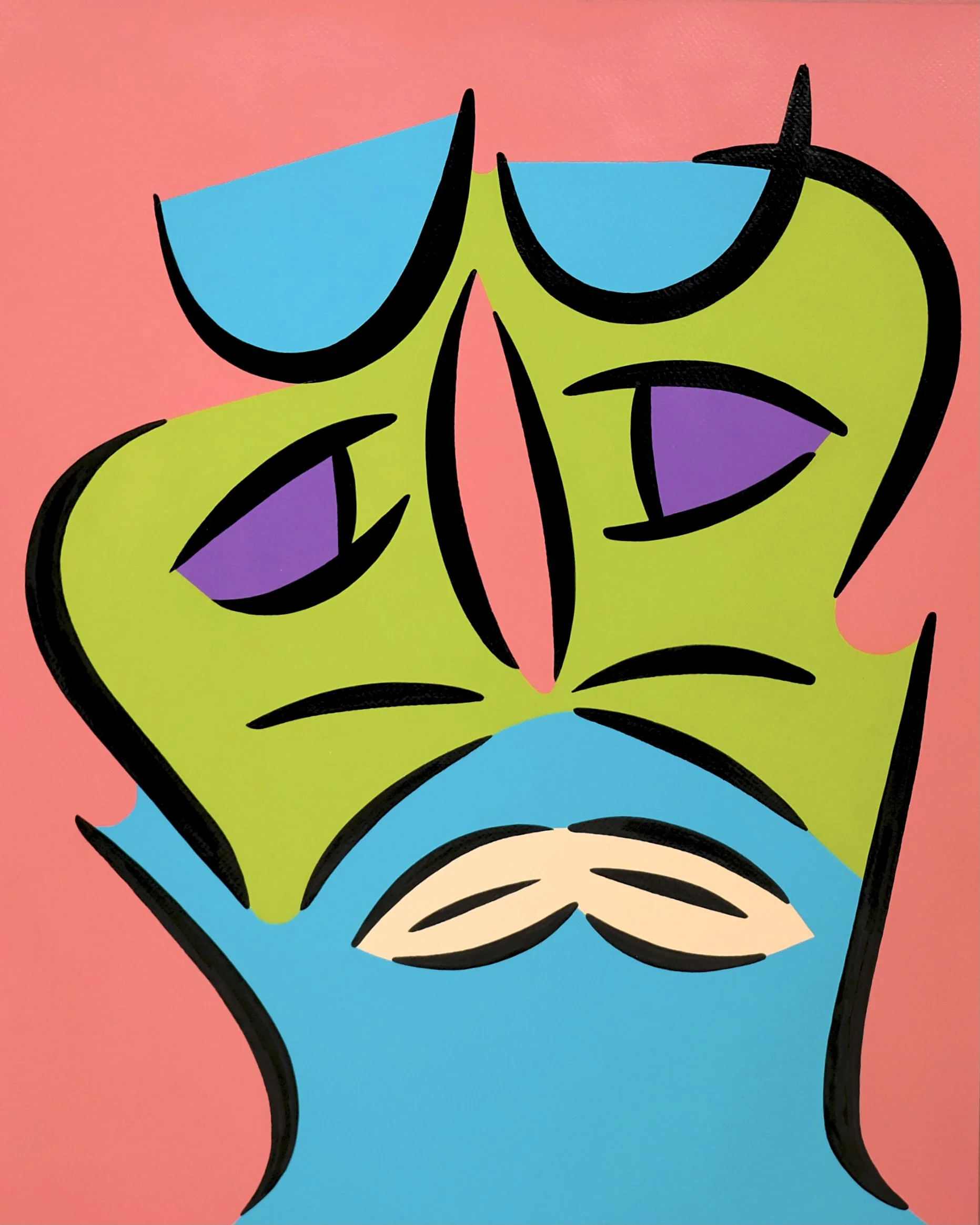 Self-Kiss I (Double Self-Portrait)