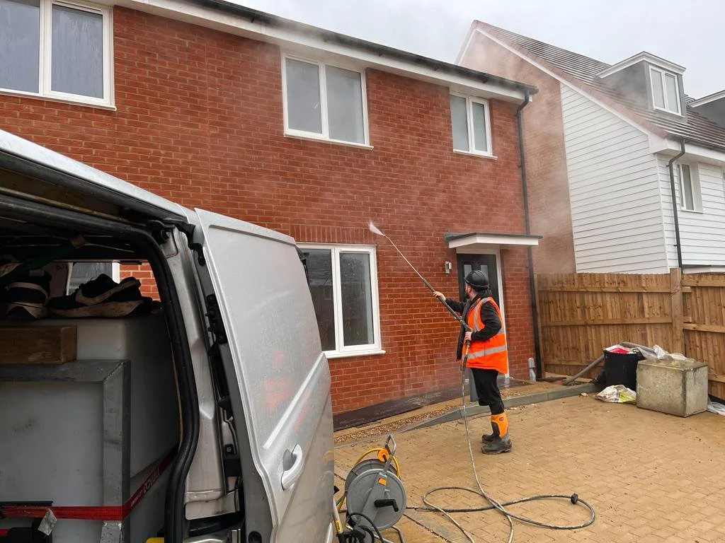 New Build Clean in Maidstone - Brickwork Cleaning