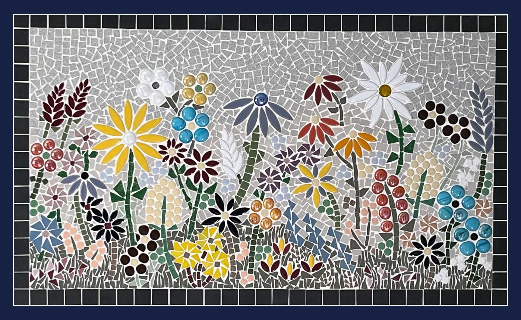 Client requested "a colorful field of flowers"