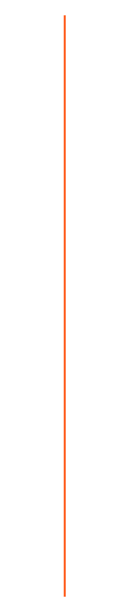 A vertical orange line on a black background.