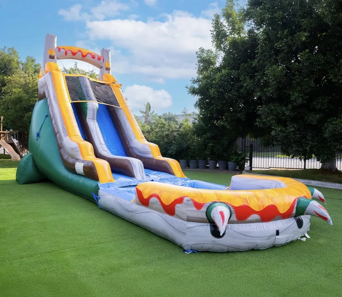 18' T-Rex  Water Slide