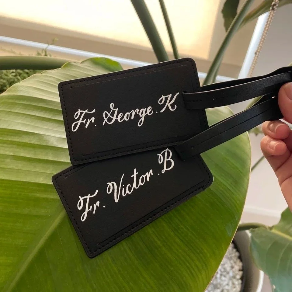Monogrammed Luggage Tags