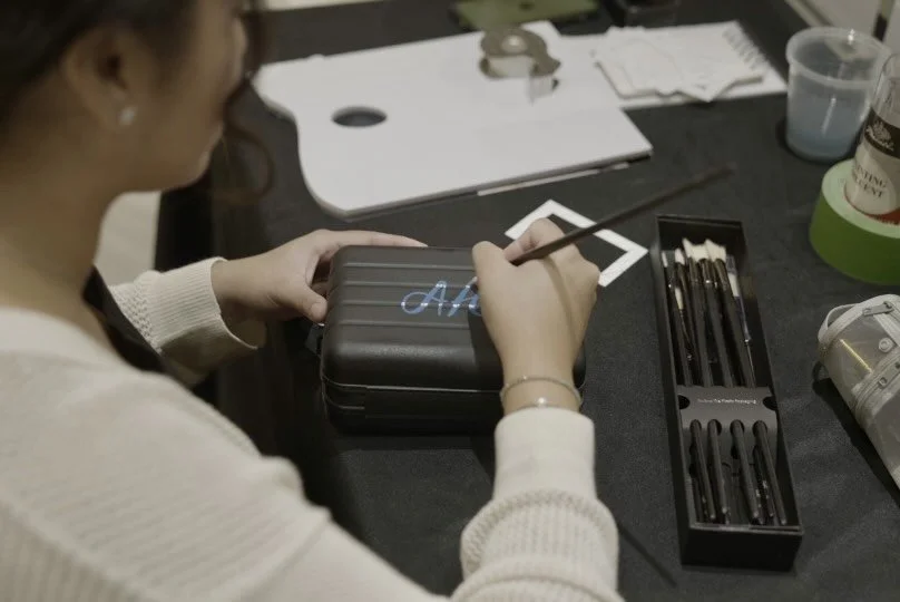Panted Initials on Case