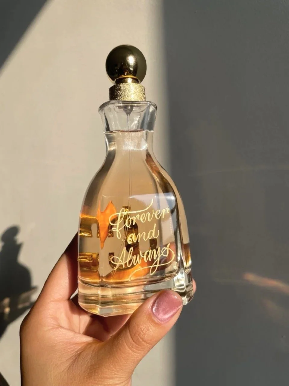 Jimmy Choo perfume with hand engraving in gold