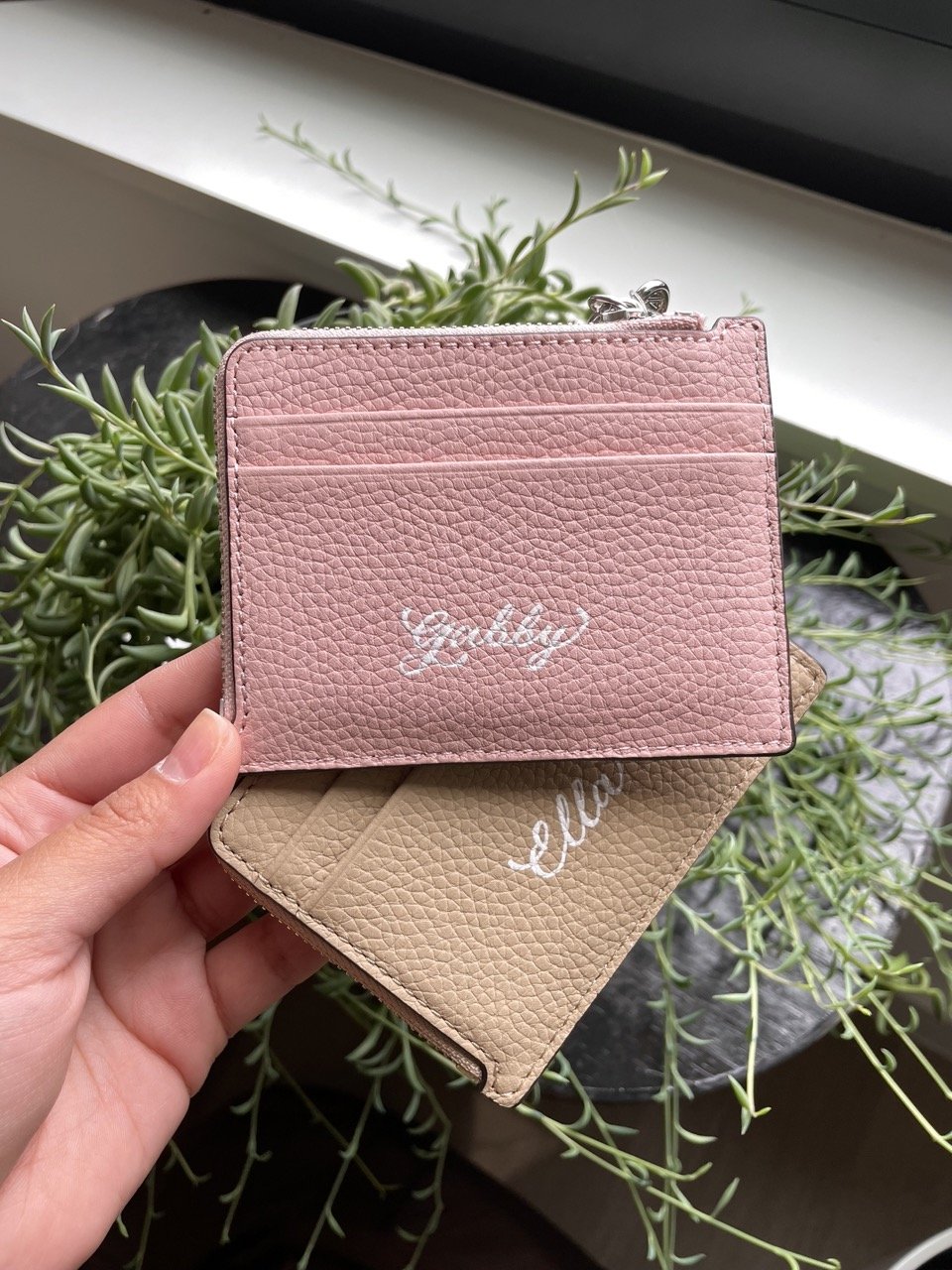 Monogrammed Leather Wallets