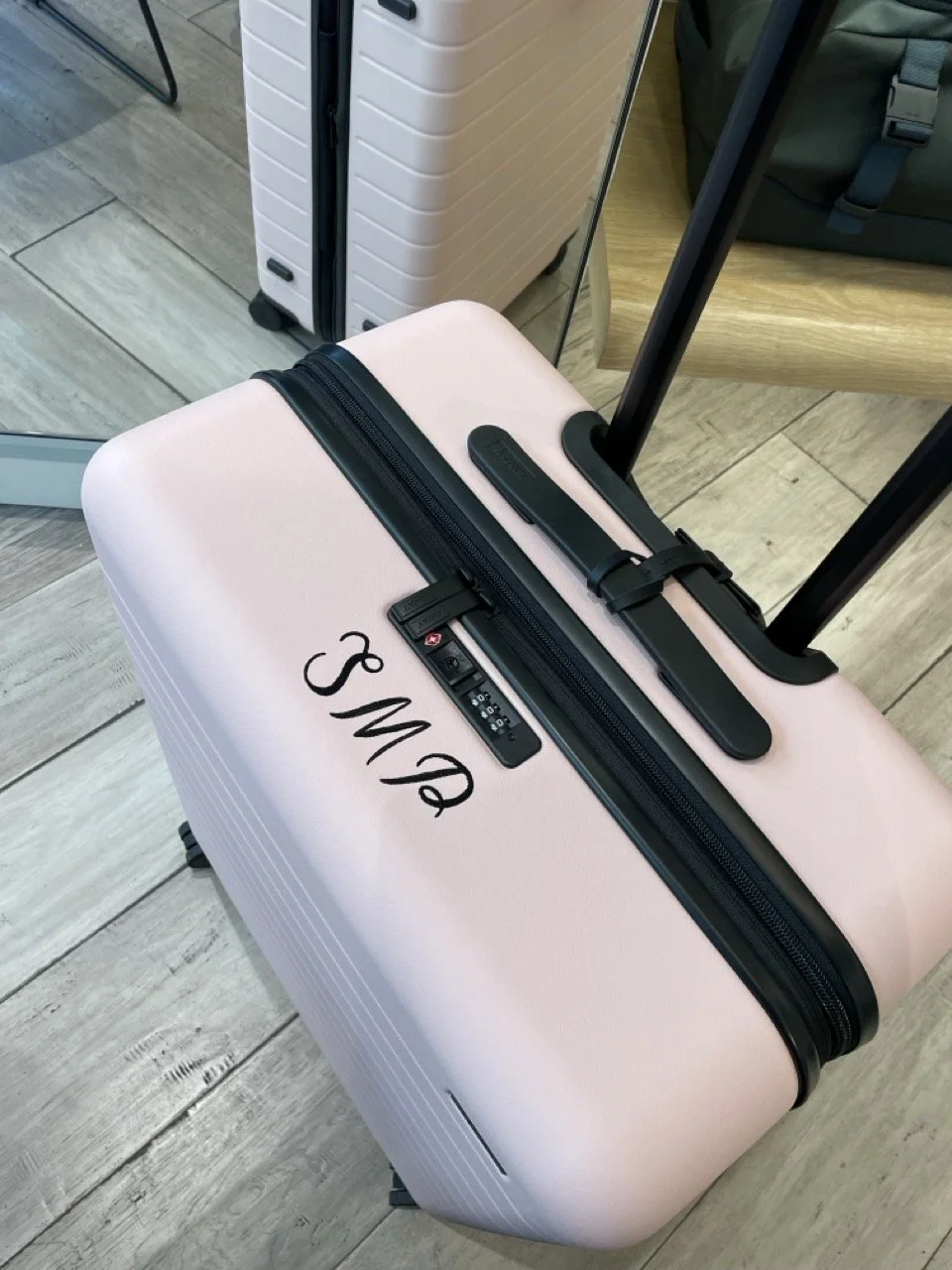 Hand Painted Initials on Suitcase 
