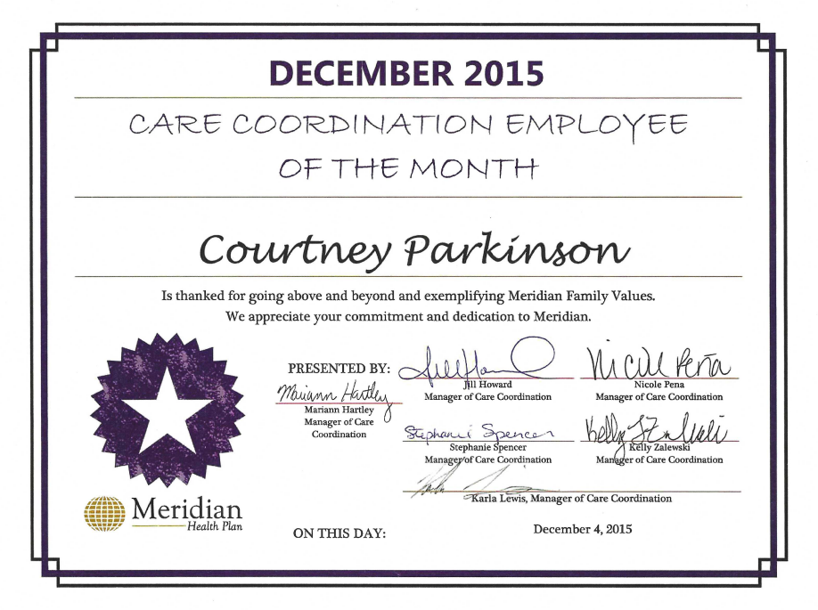 Employee of the Month | Meridian