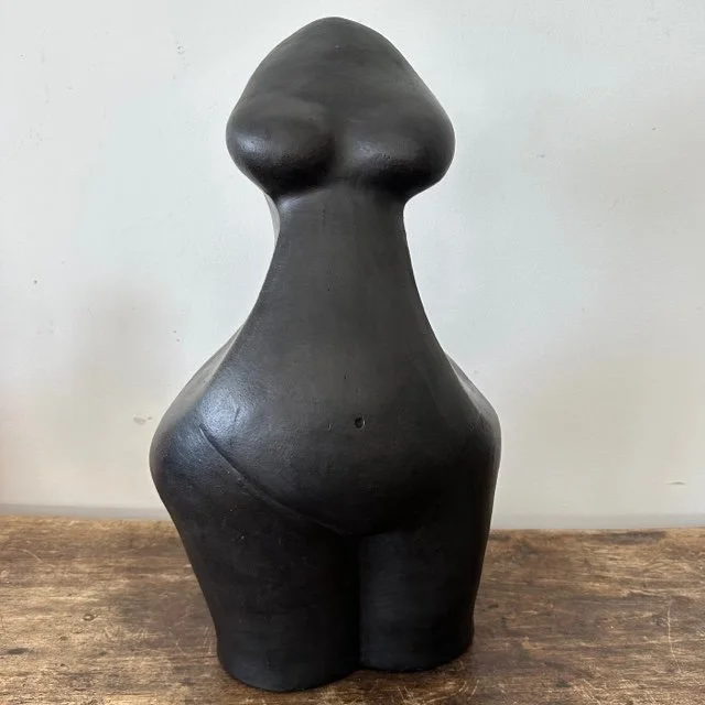 Handmade Clay Female Torso Sculpture