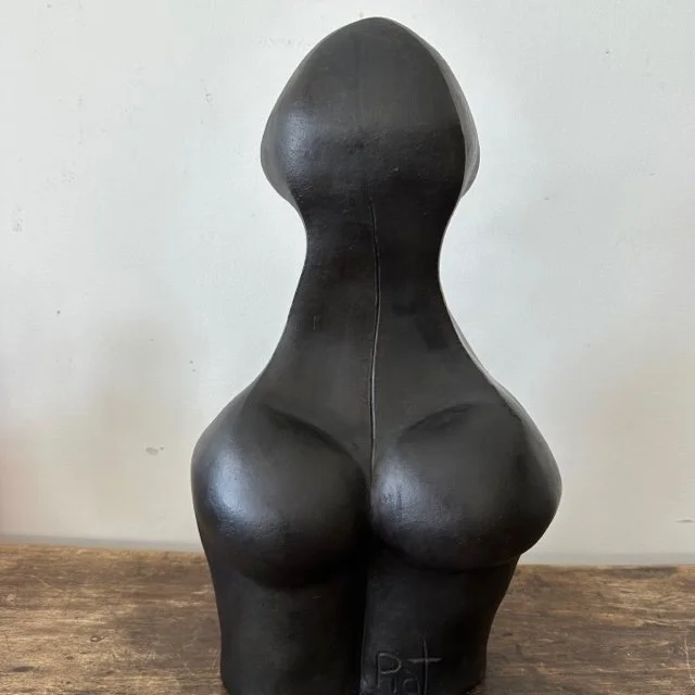 Handmade Clay Female Torso Sculpture