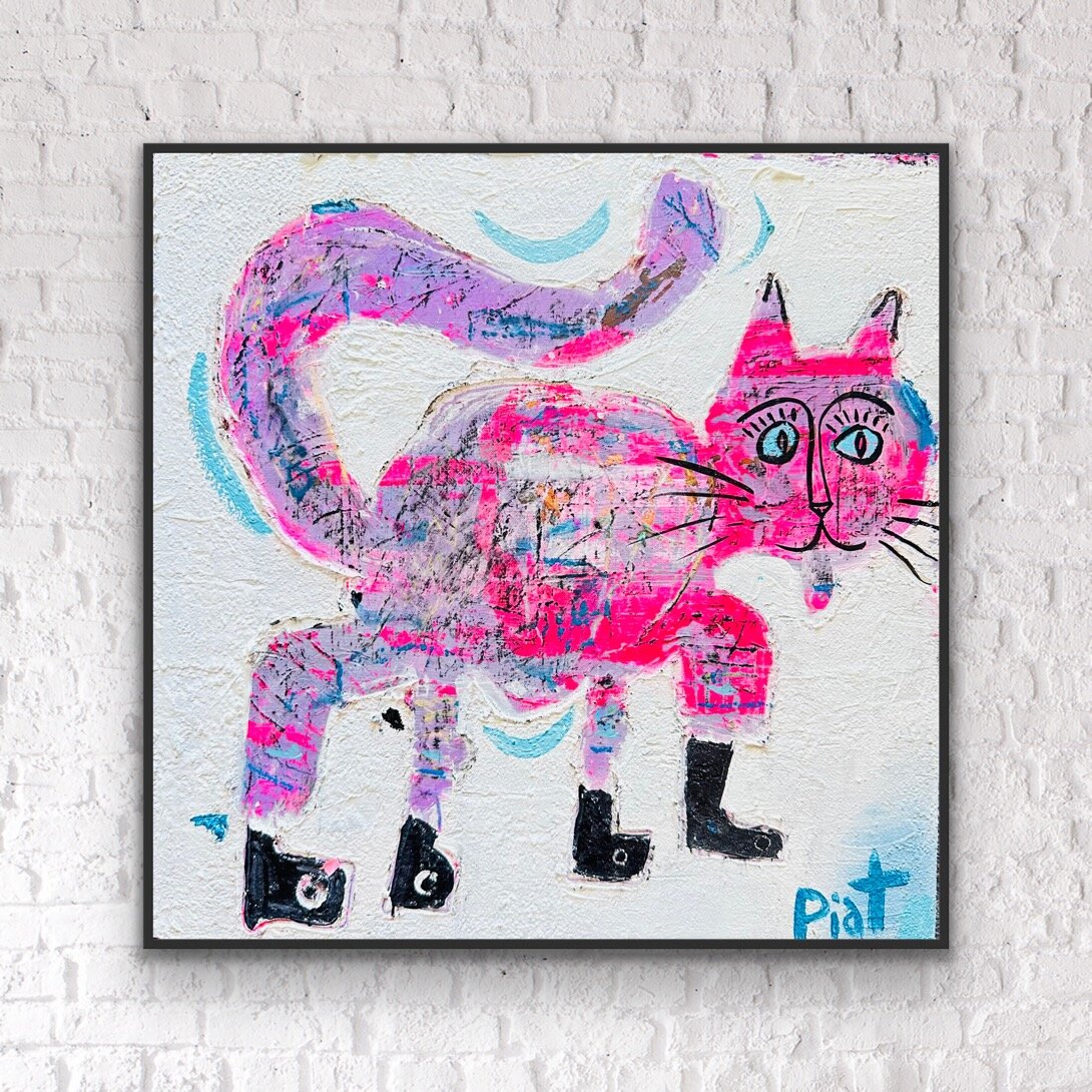 Puss in Boots - An original painting by Danielle Piat