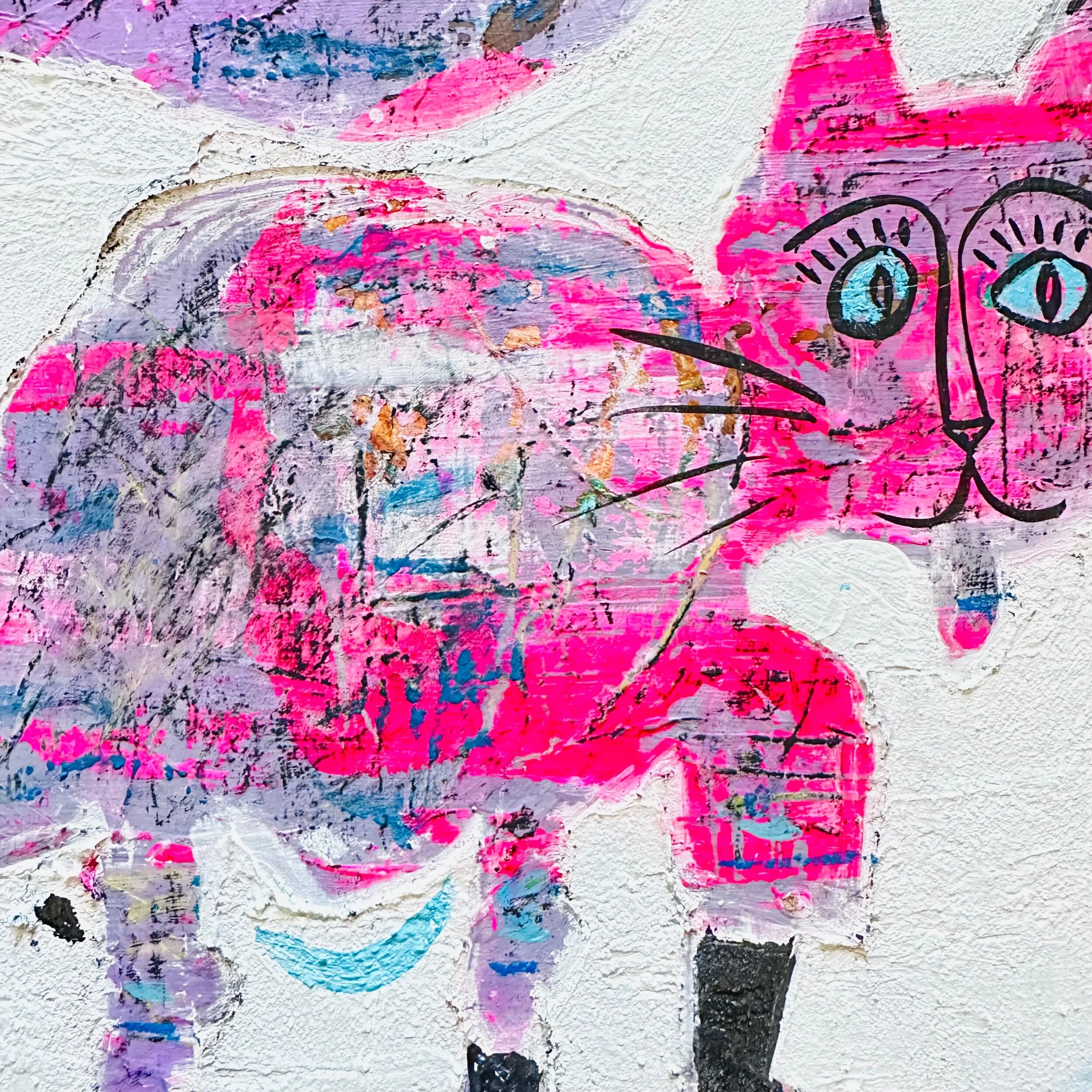 Puss in Boots - An original painting by Danielle Piat