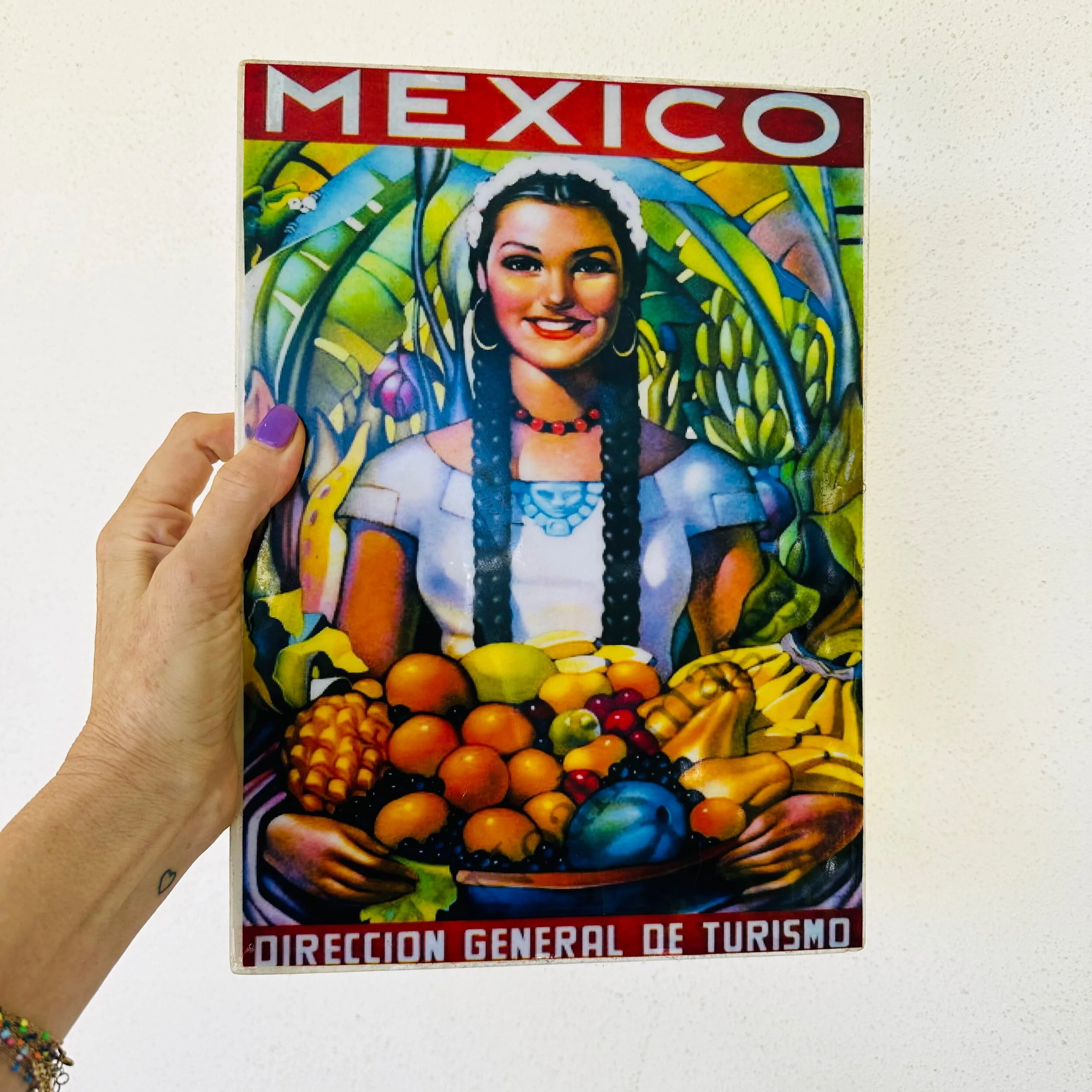 Vintage Travel Mexico Plaster Wall Tile
