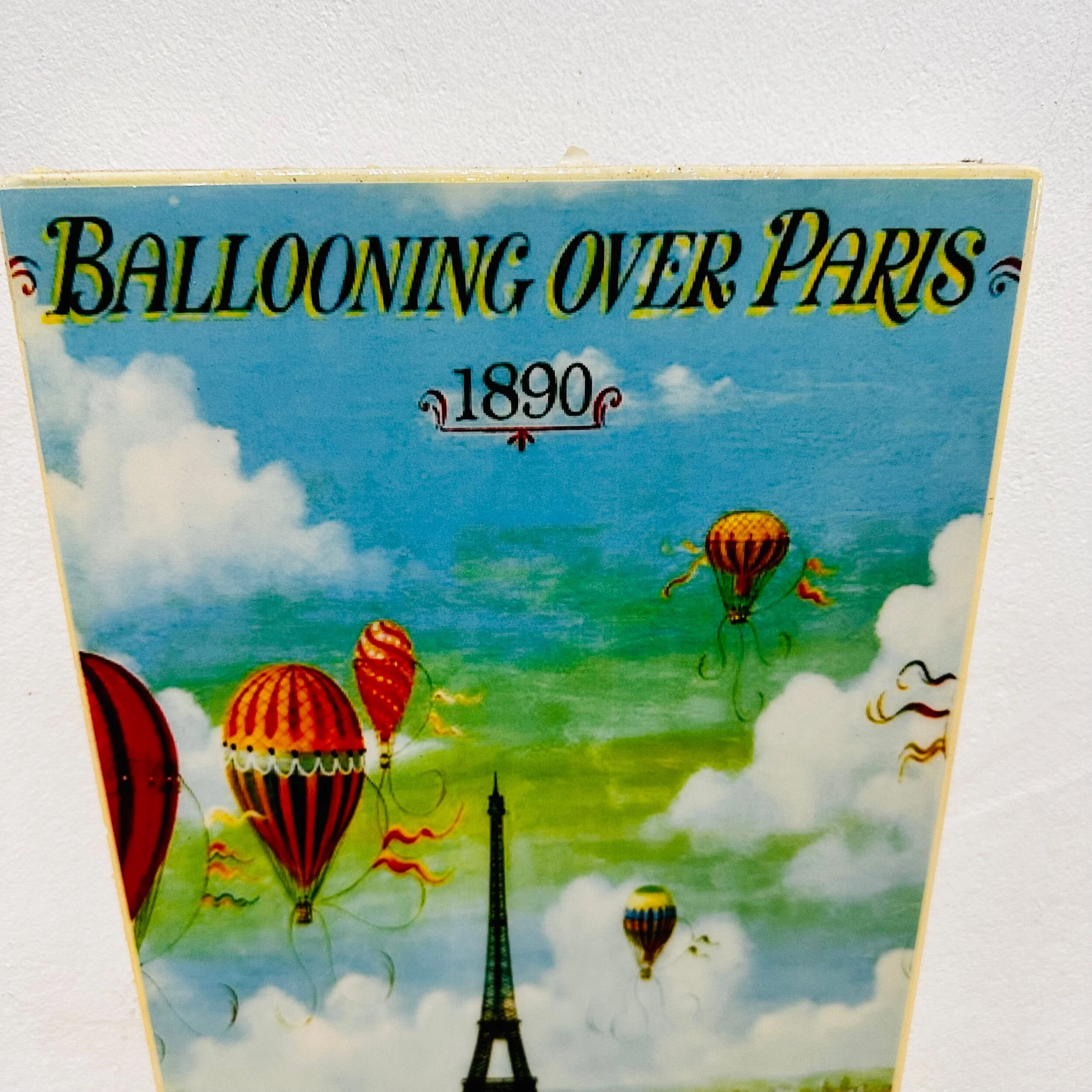 Vintage  Paris Balloon Plaster Wall Tile