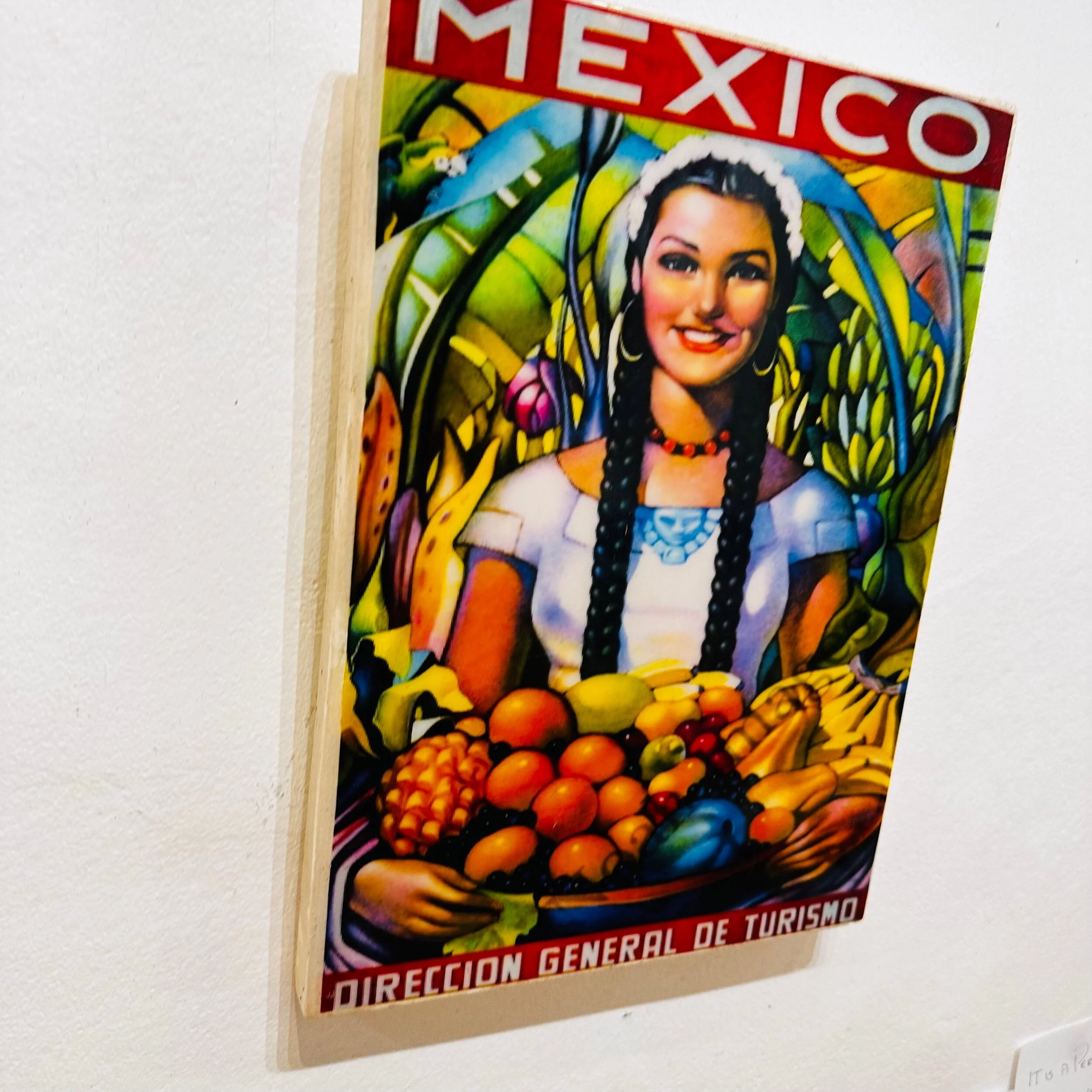 Vintage Travel Mexico Plaster Wall Tile