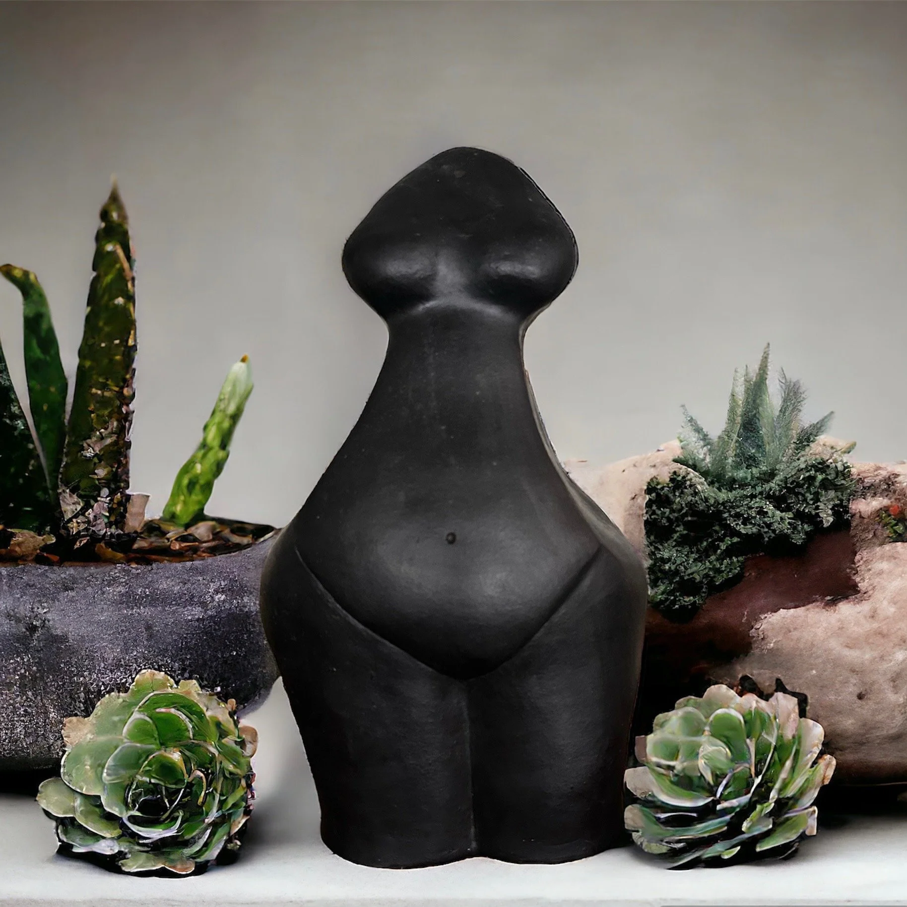 Handmade Clay Female Torso Sculpture Australian Ceramic Artist