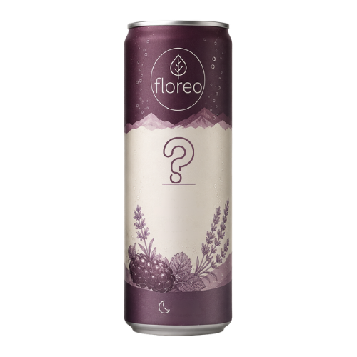 Purple Floreo teaser can with question mark