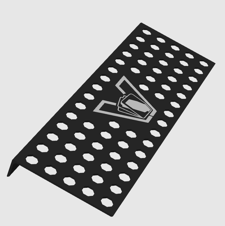 Display Case Card Riser — Custom Logo
