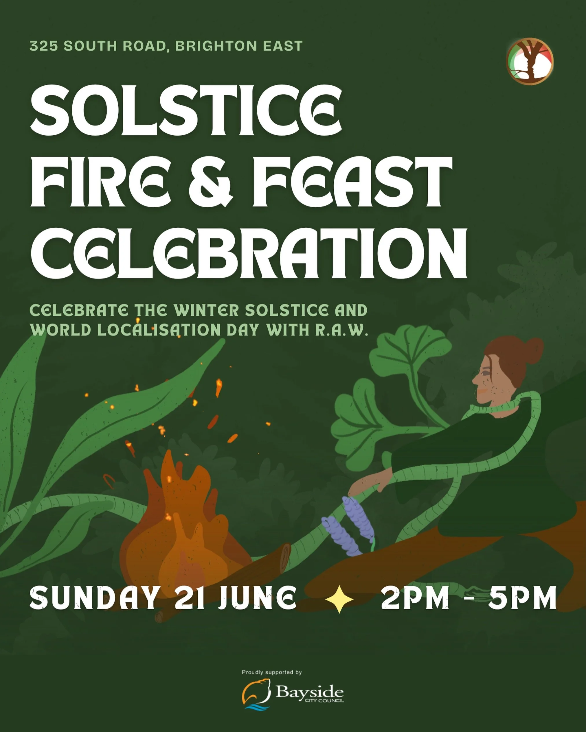 Come gather with us for our Solstice Fire and Feast 🔥

We&rsquo;re marking the winter solstice, World Localisation Day, and the wrap of our Capacity, Community and Connection project all in one beautiful afternoon at the garden.

📅 Sunday 21 June, 