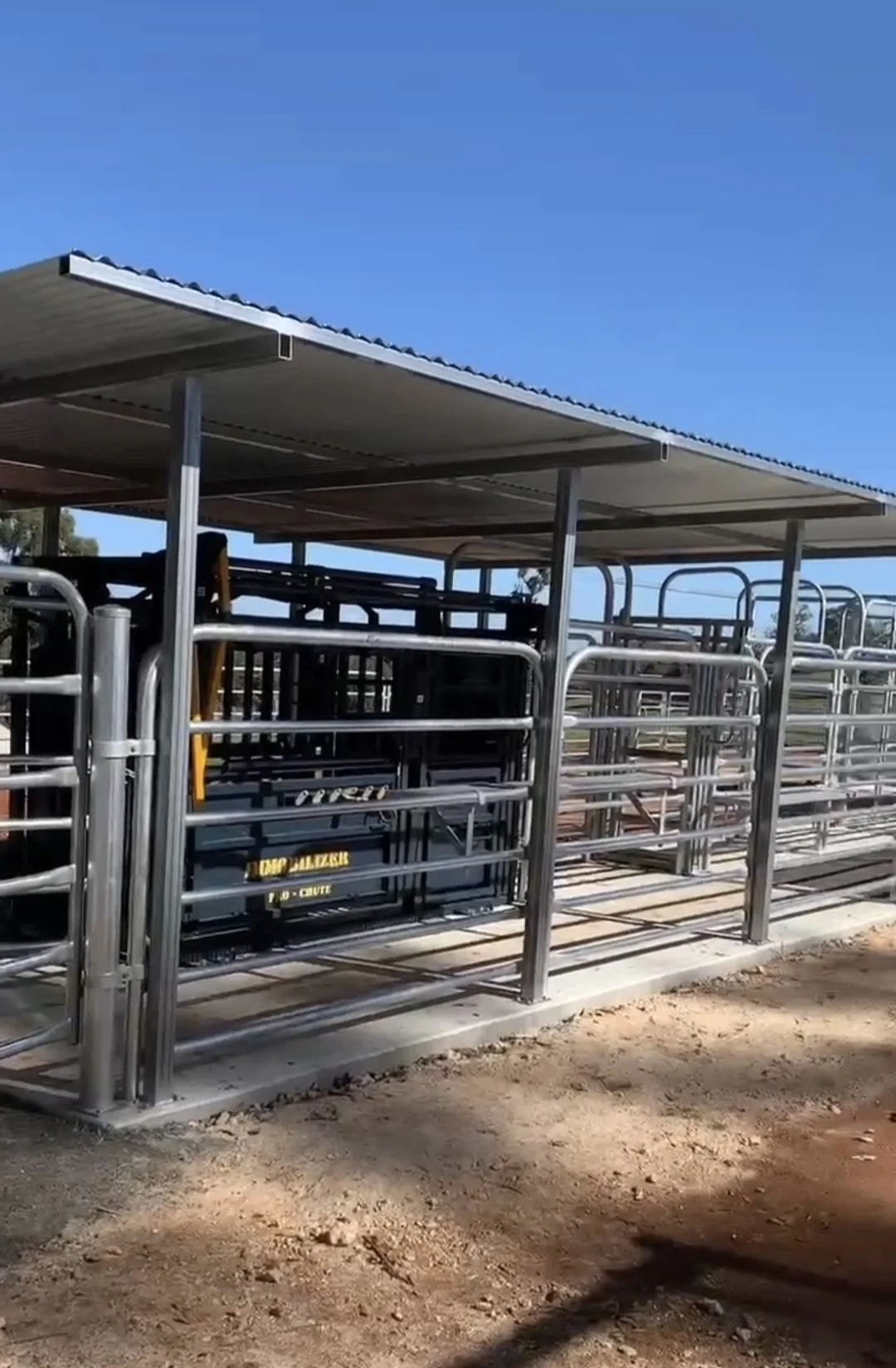 Balamara custom designed covered Australian made cattle yard
