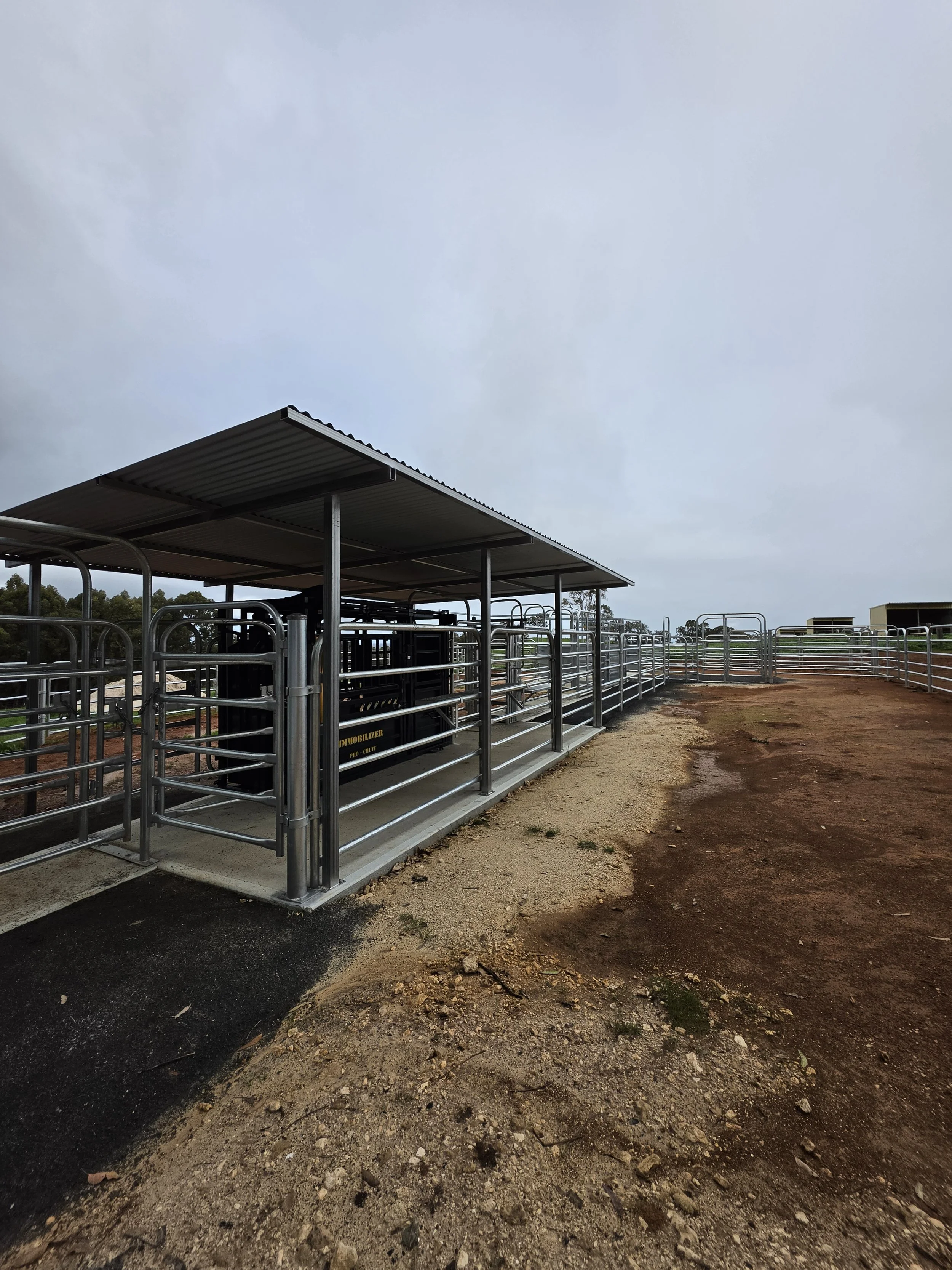 Balamara custom covered working area, cattle yards