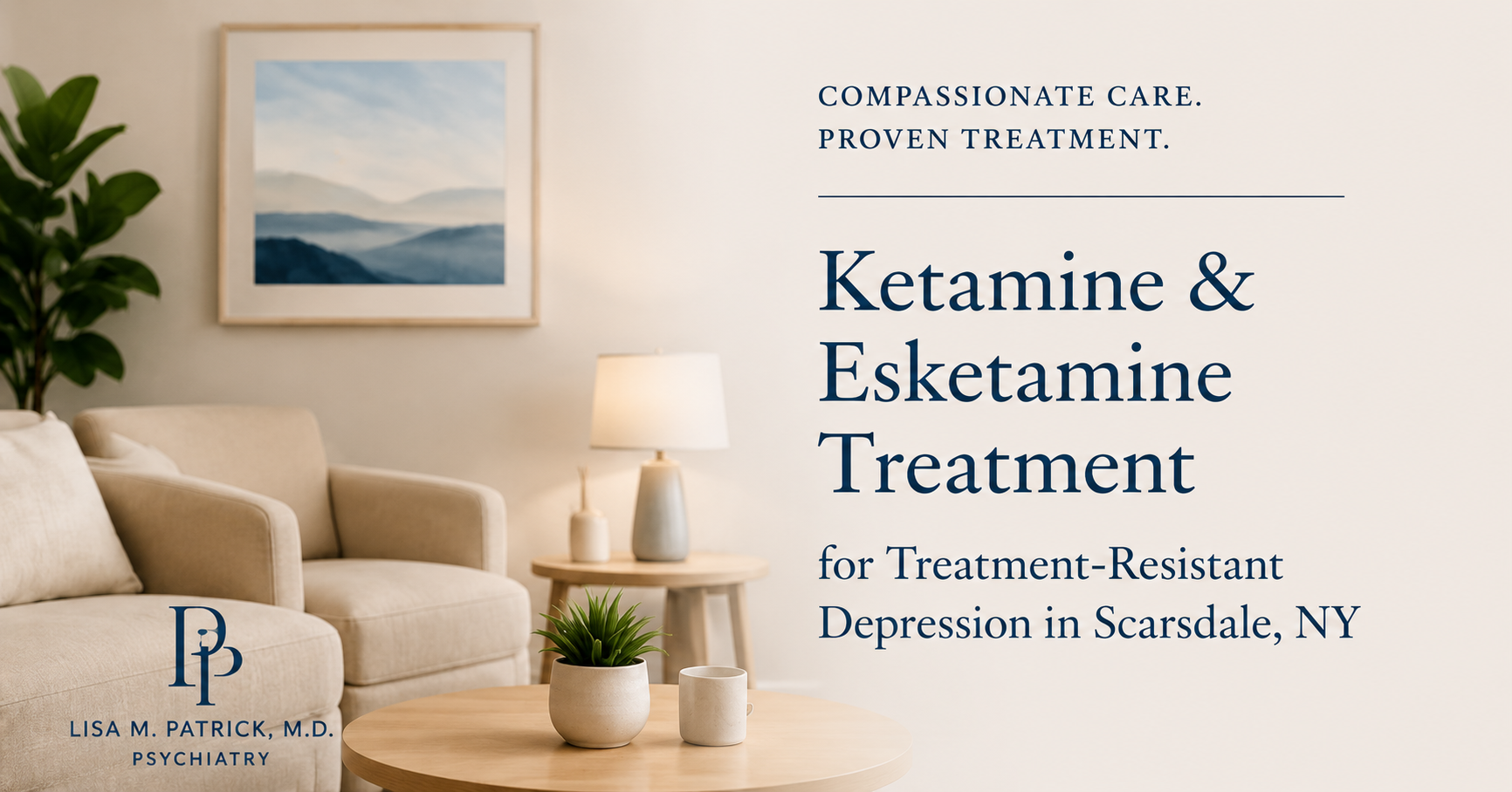 Ketamine and esketamine treatment for treatment-resistant depression in Scarsdale, NY