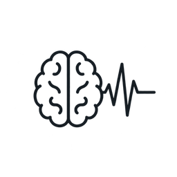 Brain stimulation icon representing TMS treatment for depression.