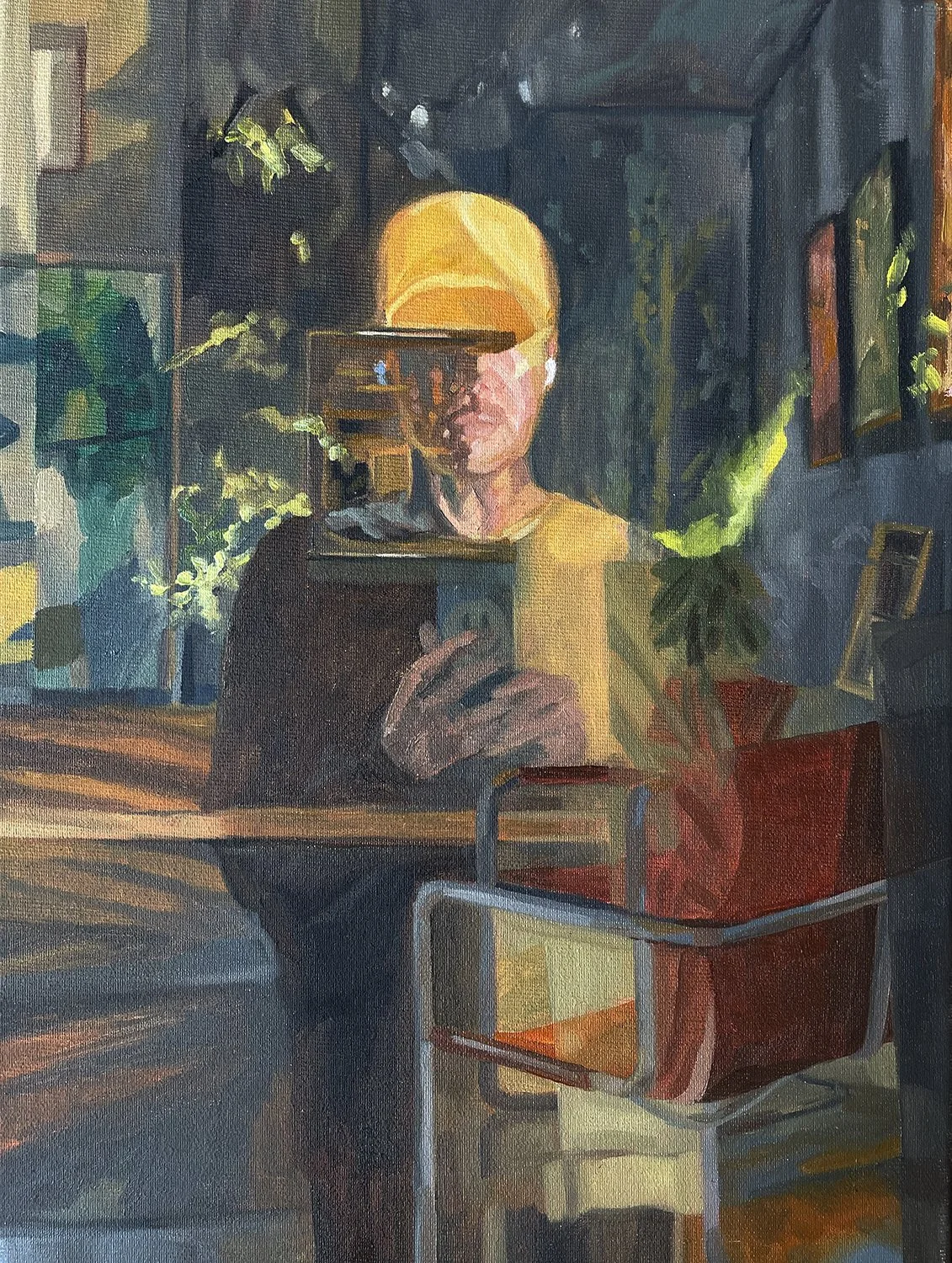 Lockdown self portrait 1, 2021
Oil on canvas
40 x 30 cm