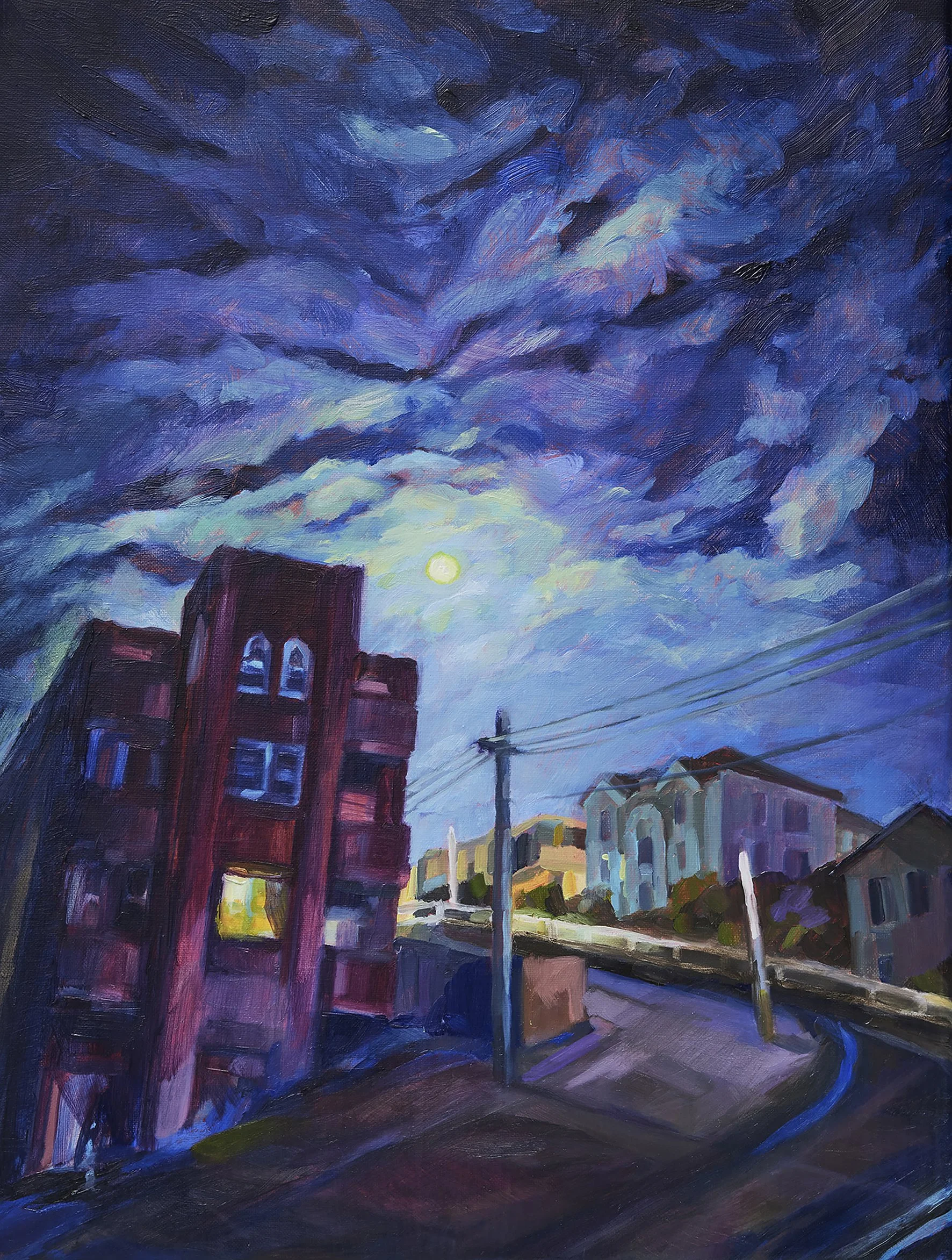 Night roar, 2023
Oil on linen
43 x 33 cm