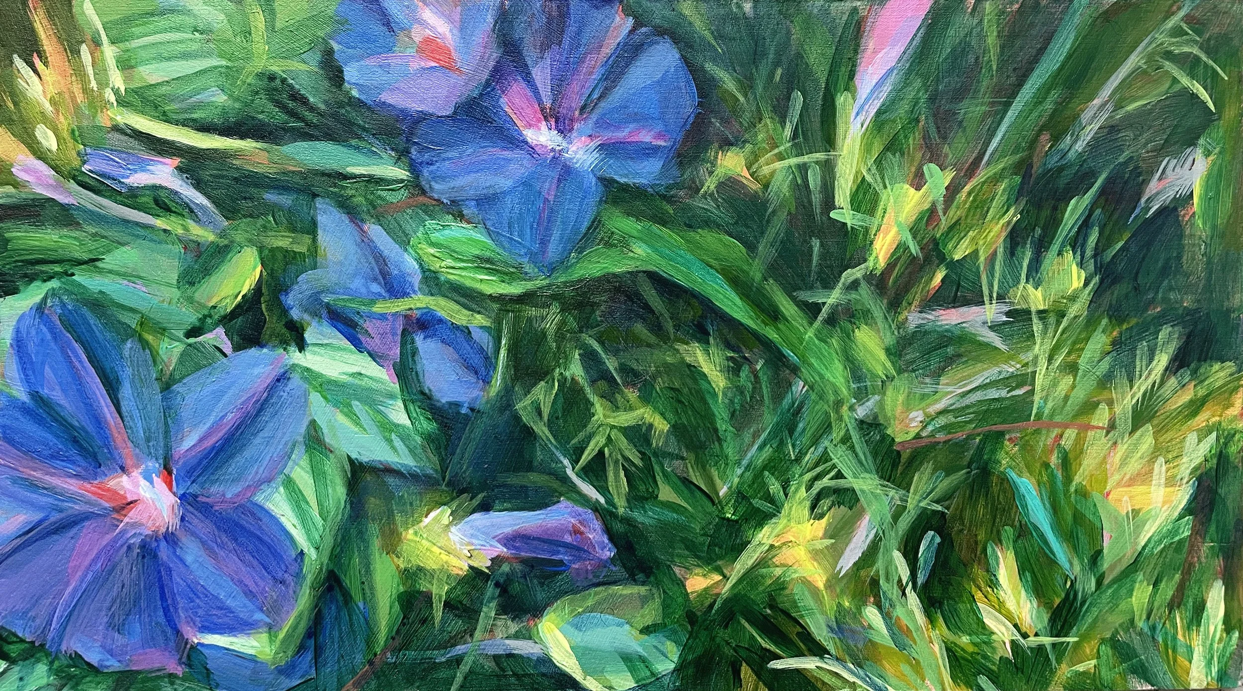 Sophia's garden 3, 2024
Acrylic on ply
23 x 12 cm