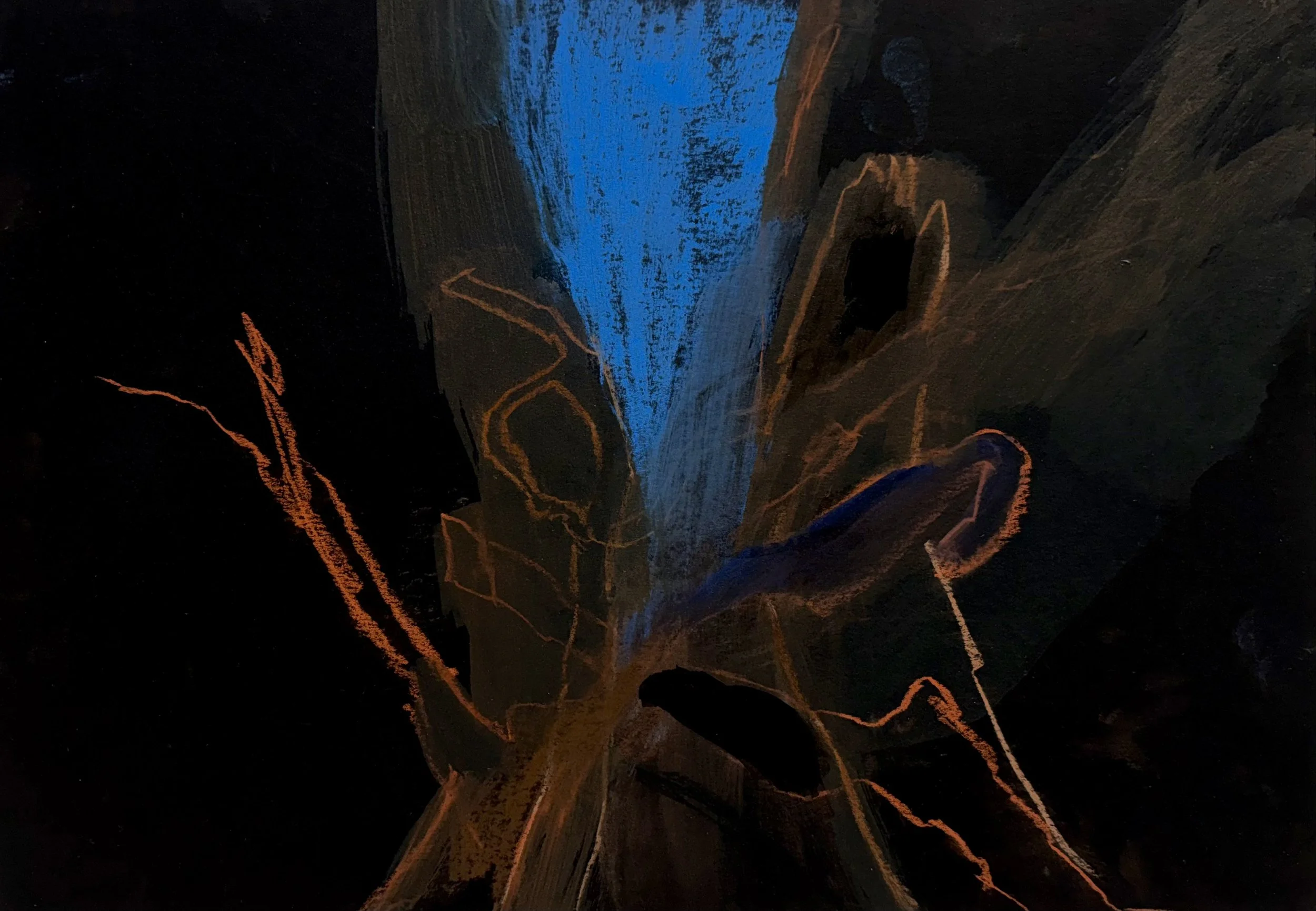 Night river 2, 2026
Pastel on paper
21 x 29 cm
