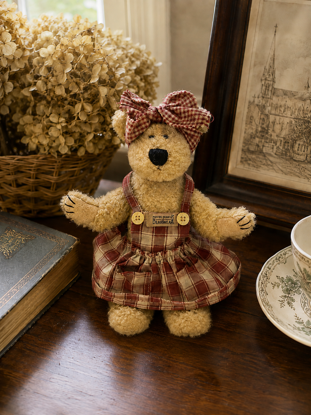 Boyds Bears Bearwear Plaid Teddy Bear
