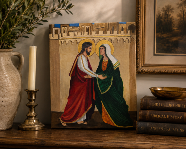 Sacred Meeting – Original Painting on Canvas