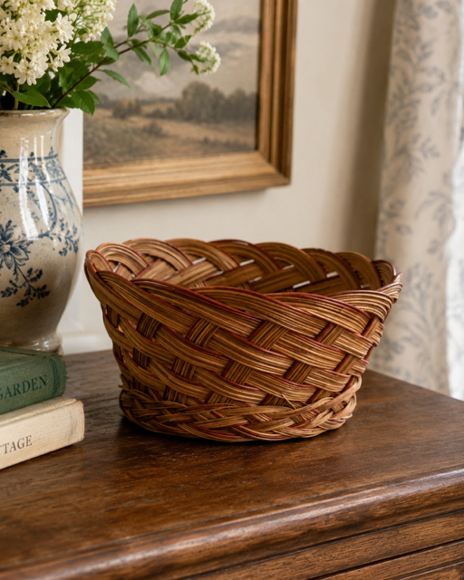 Vintage Woven Wicker Basket