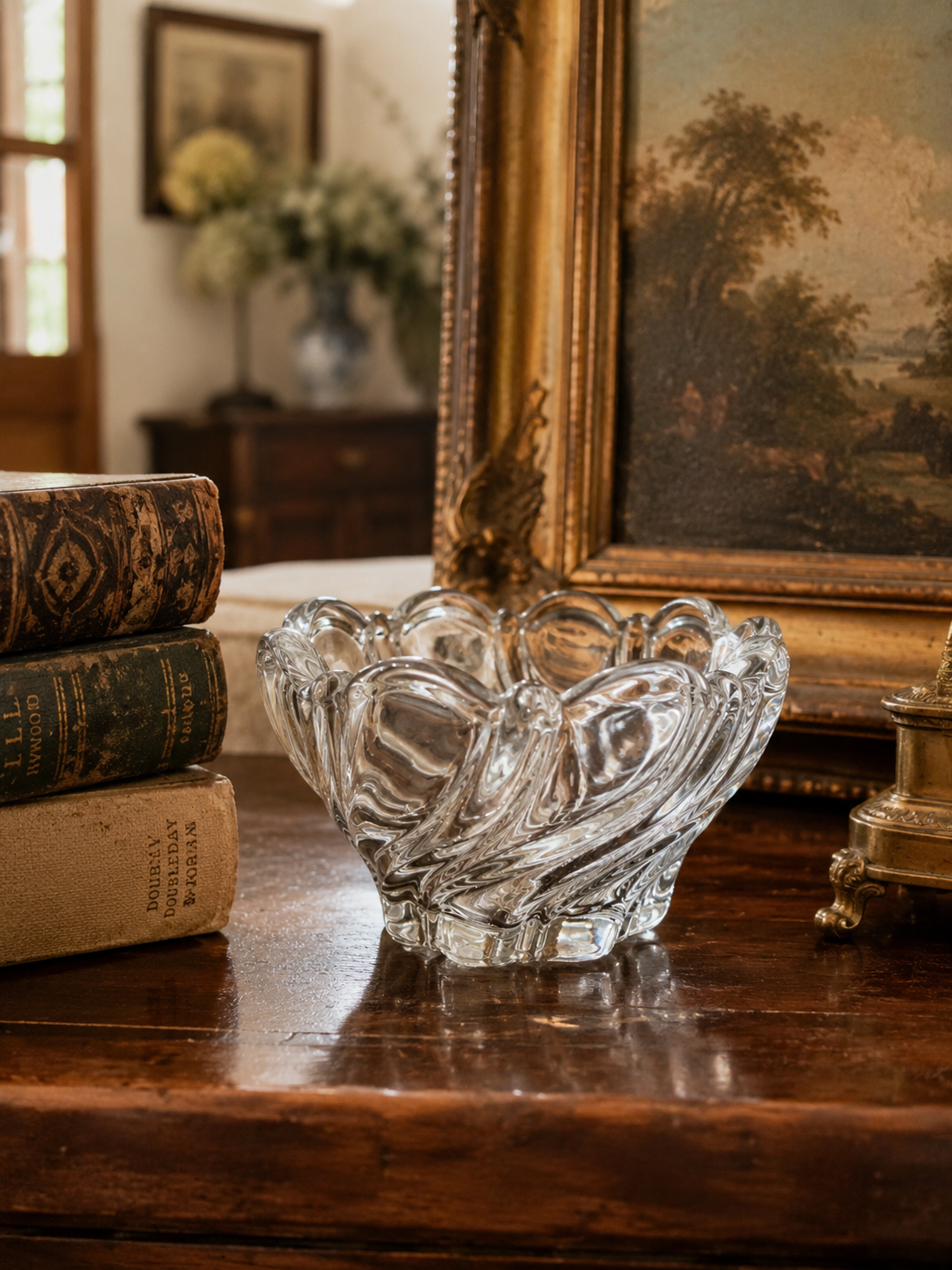 Vintage Small Clear Glass Bowl