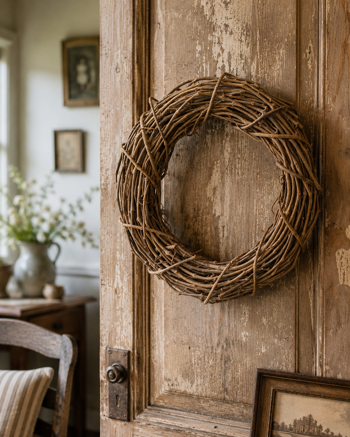 Vintage Plain Grapevine Wreath