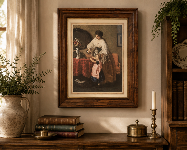Vintage “Mother Love” – After Friedrich Kraus