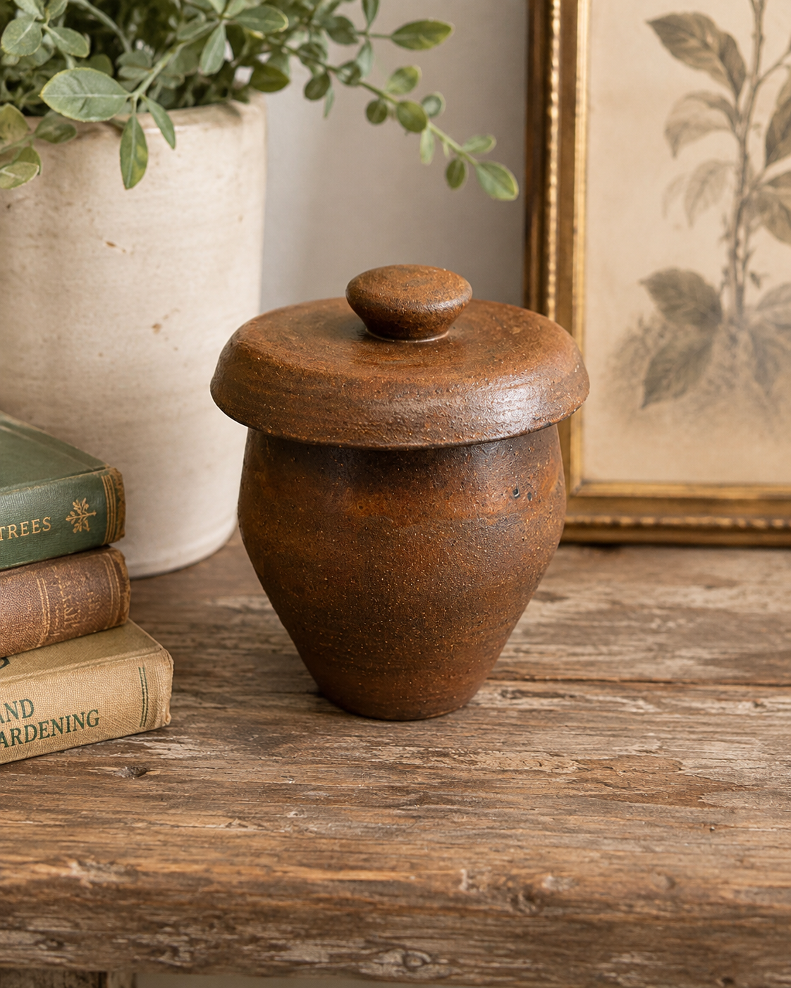 Vintage Studio Pottery Lidded Jar