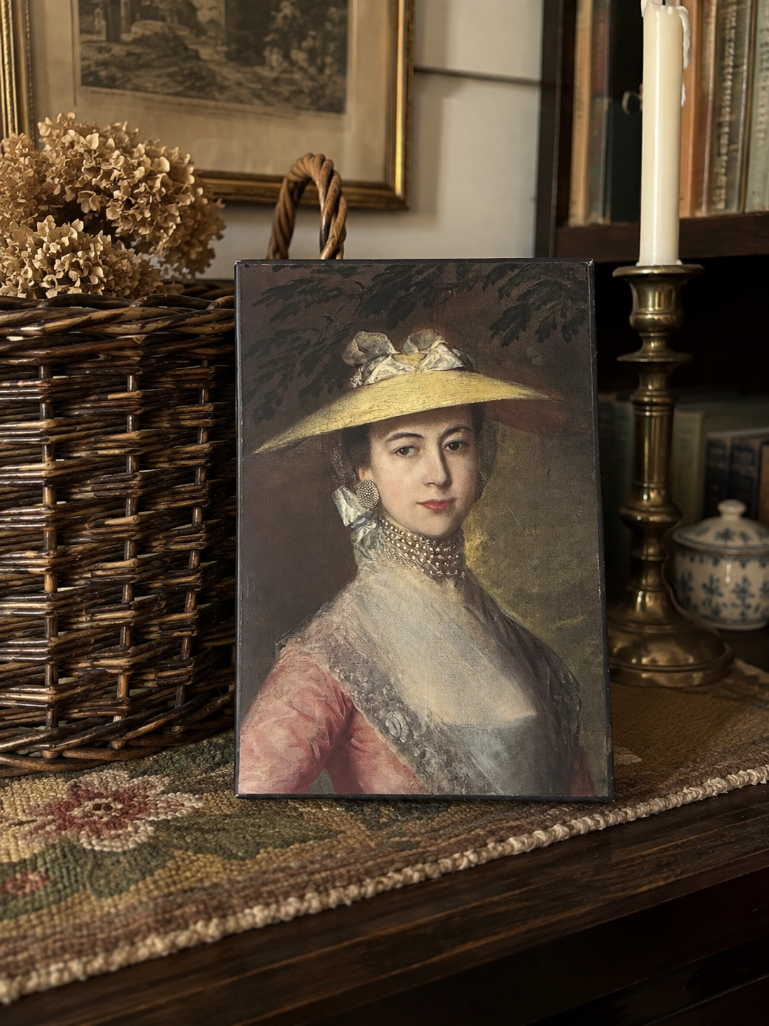 Vintage Gainsborough Mary, Countess Howe Portrait Plaque