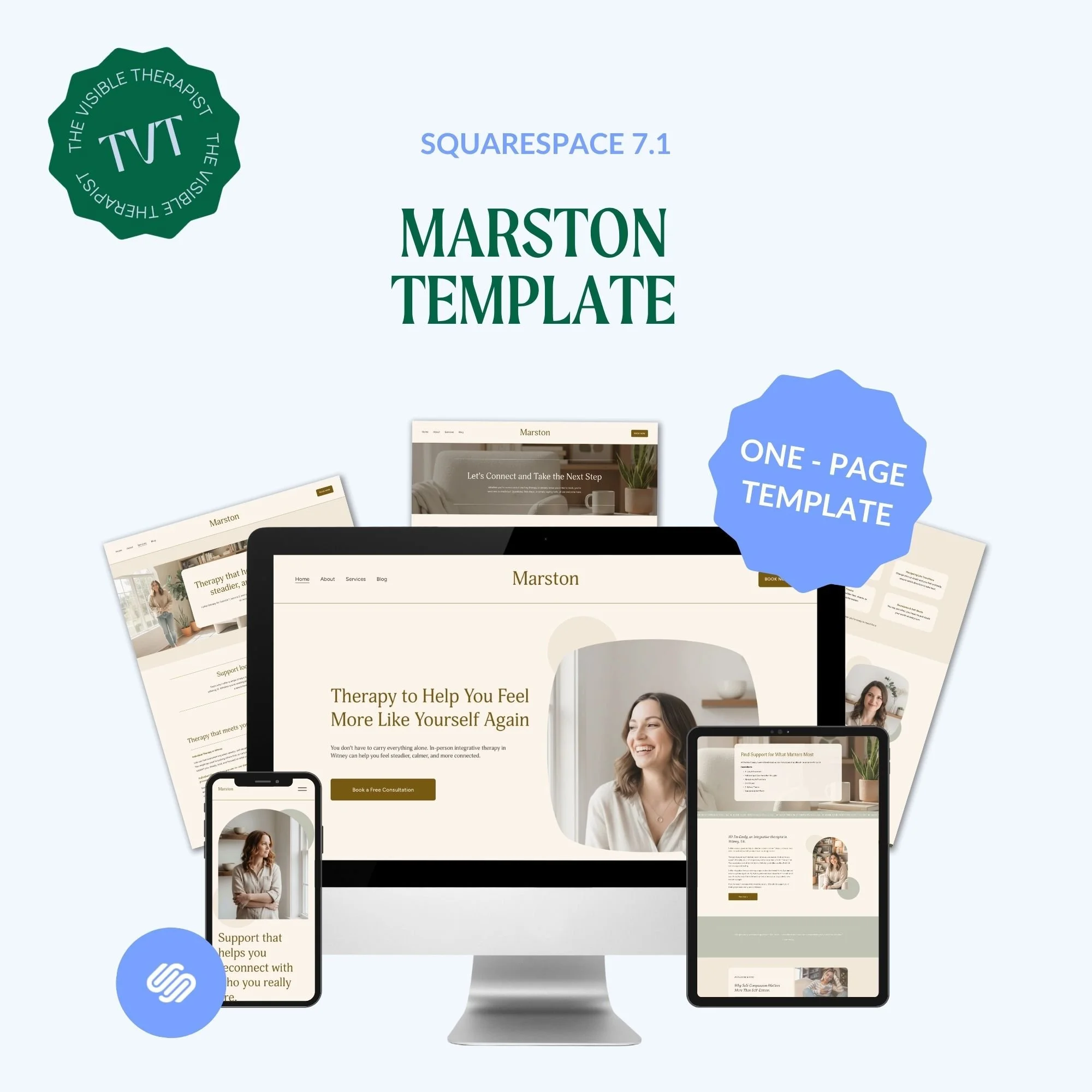 Marston One - Page Counselling Website Template