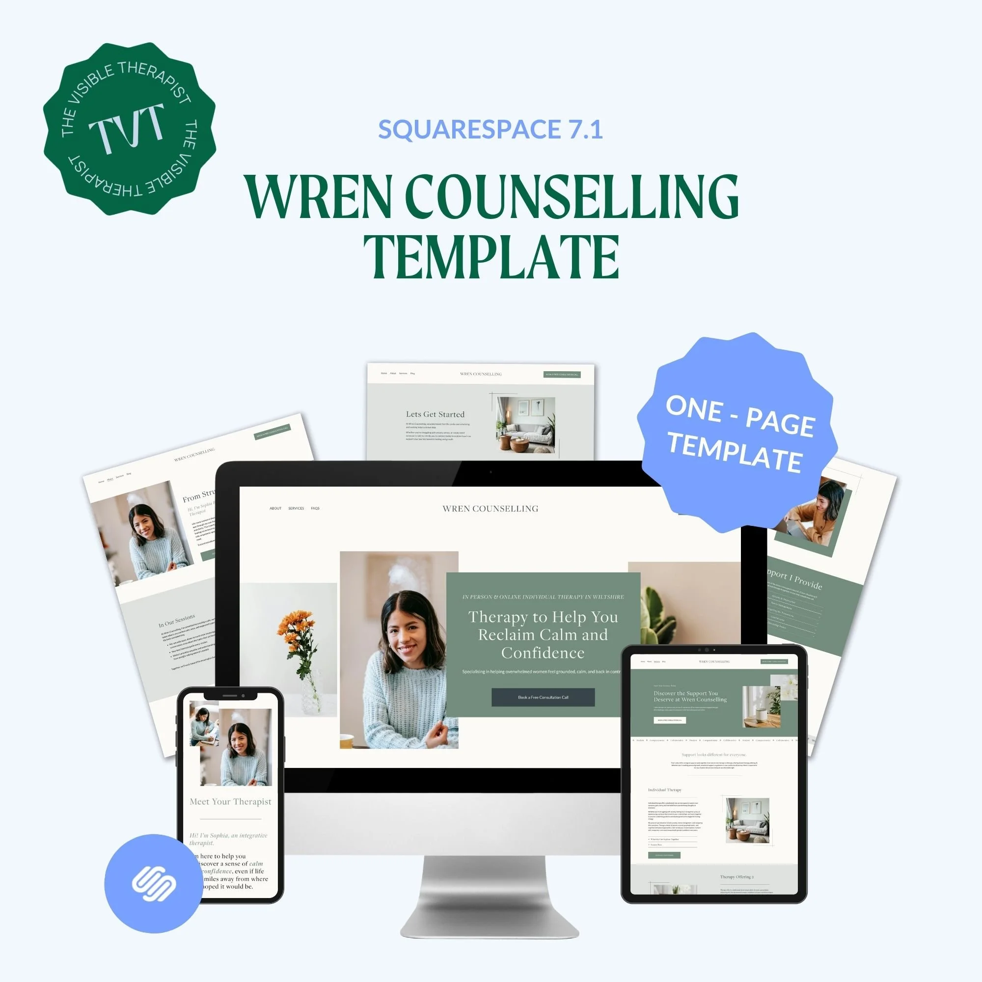Wren One - Page Counselling Website Template