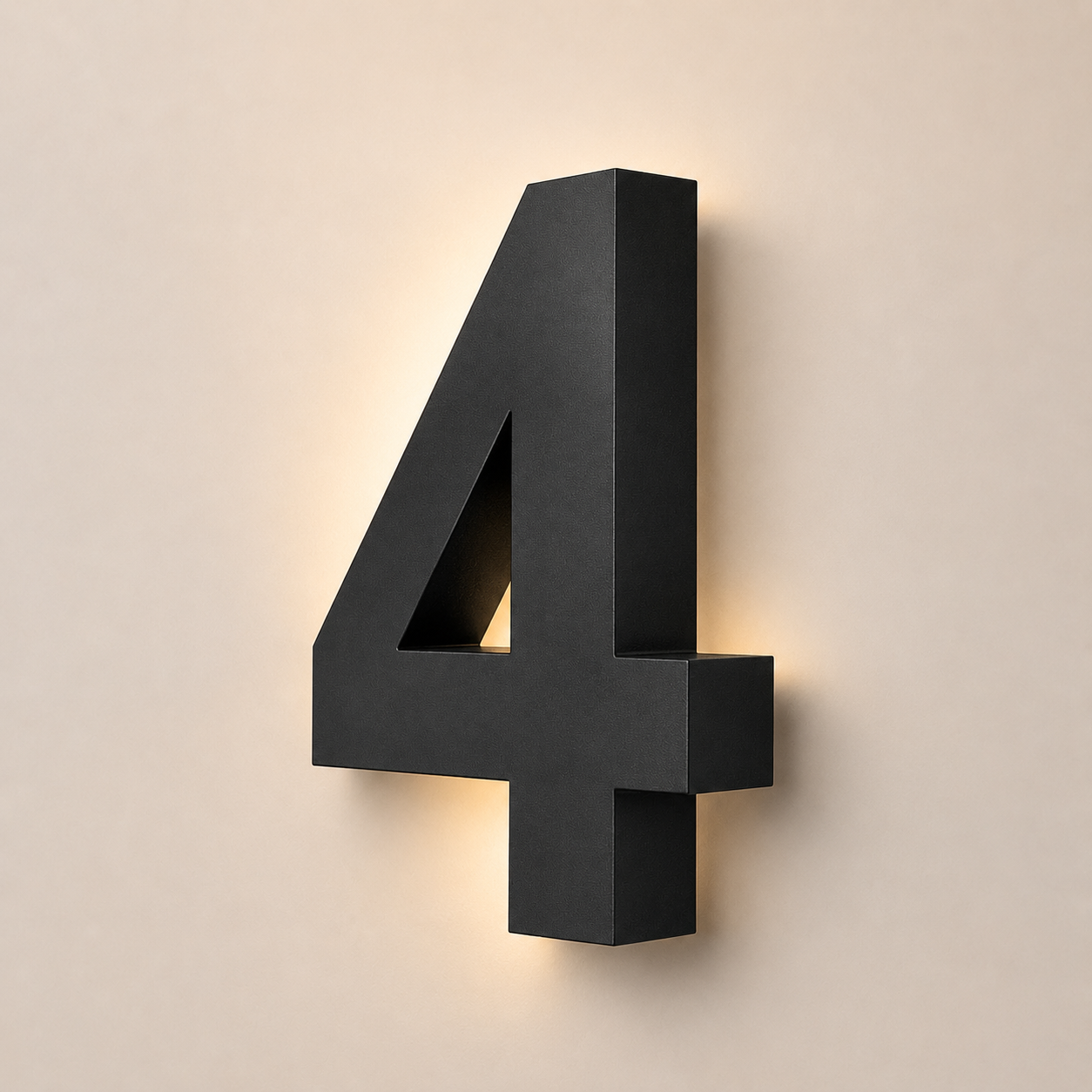hausnummer schwarz modern