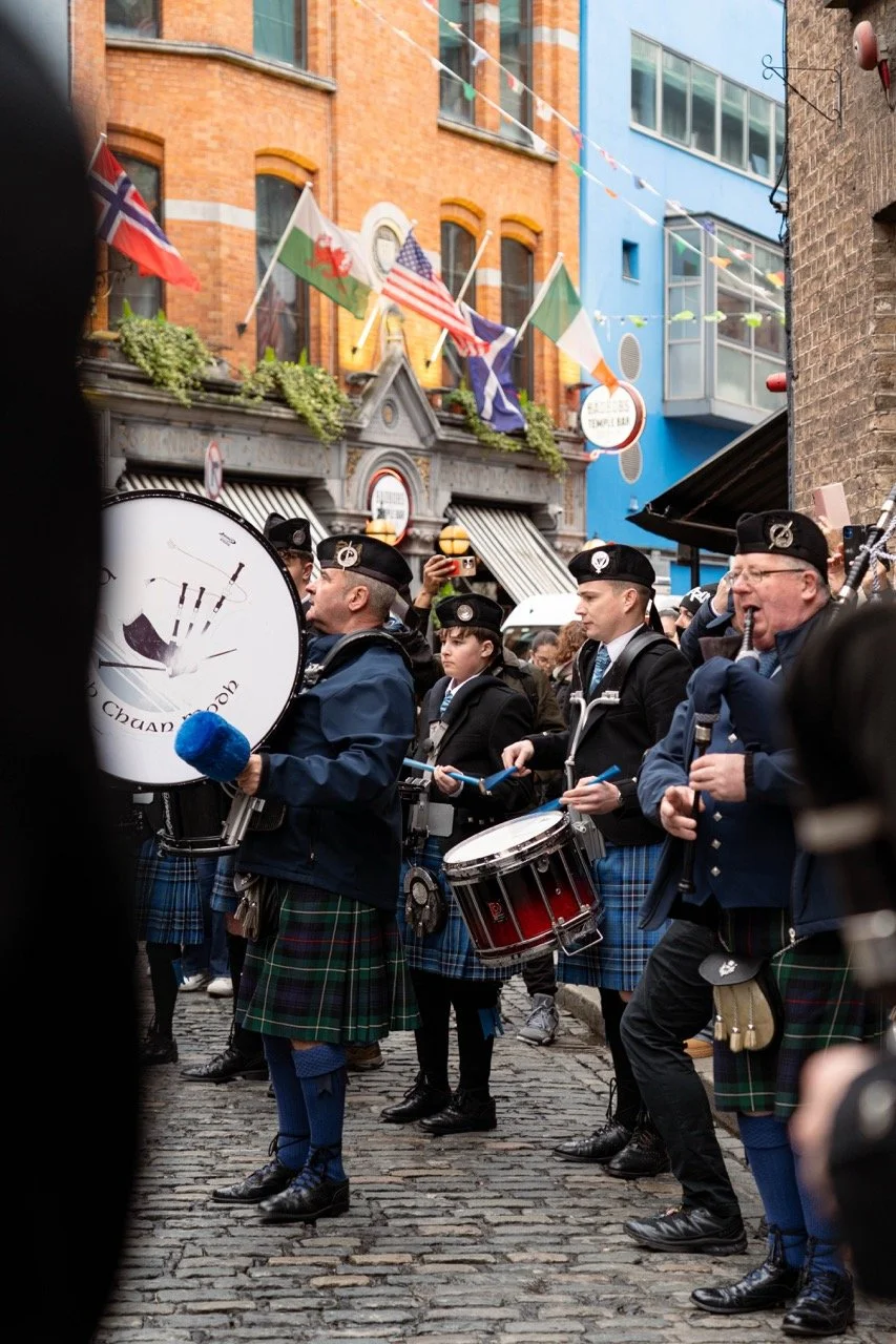 Clew Bay Pipe Band, Dublin, TradFest 2026.
