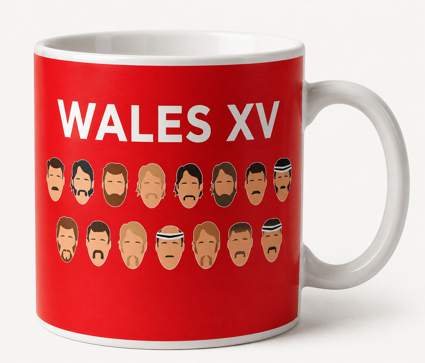 Wales 1970s Facial XV 11oz Wraparound Mug