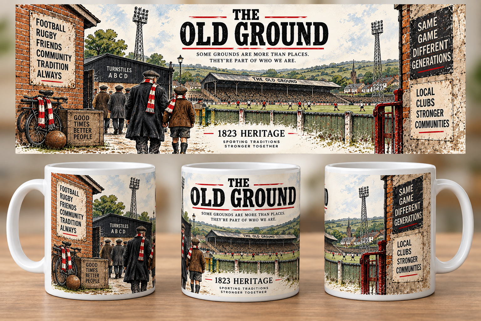 The Old Ground 11oz Football Mug