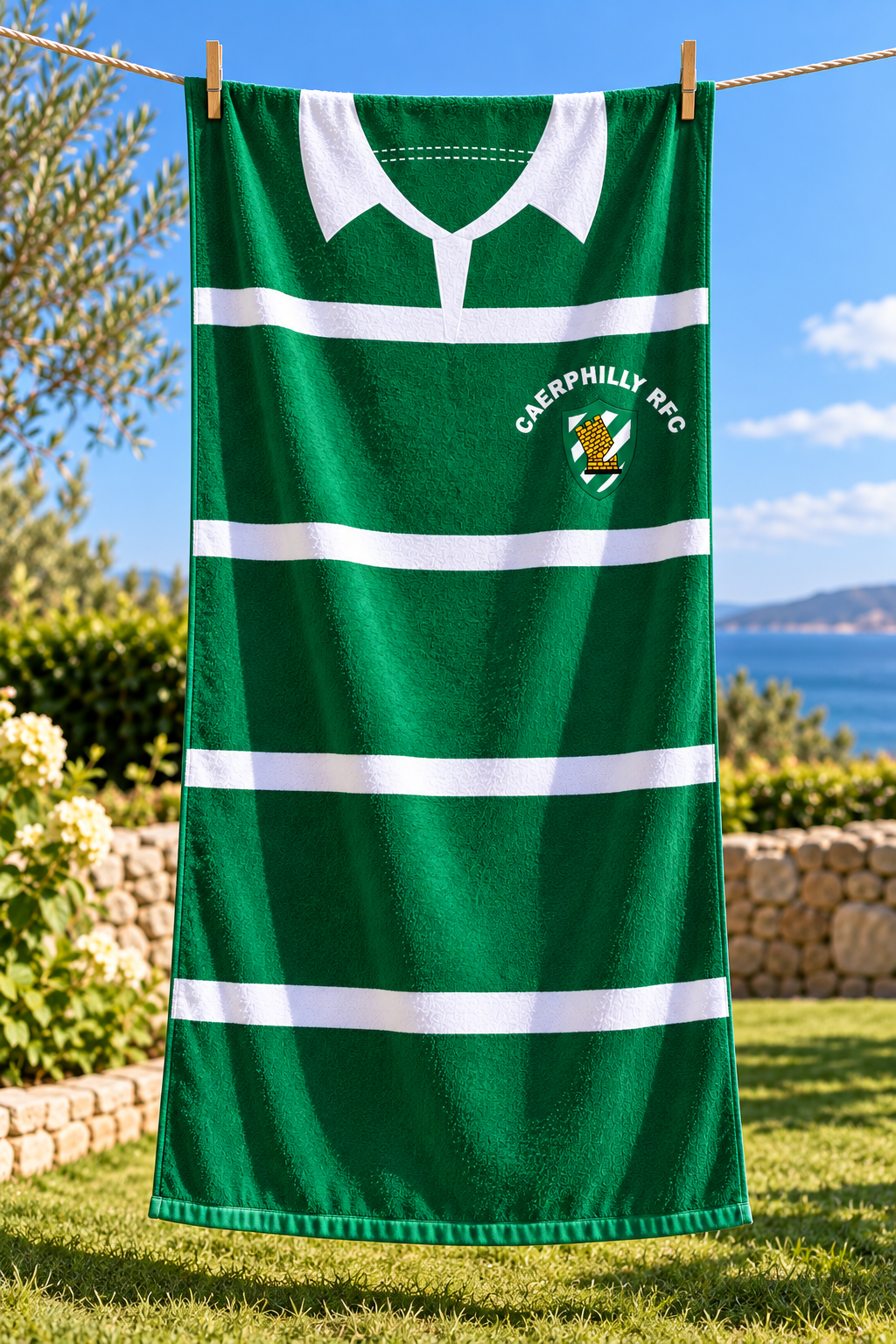 Caerphilly RFC Large Beach Towel