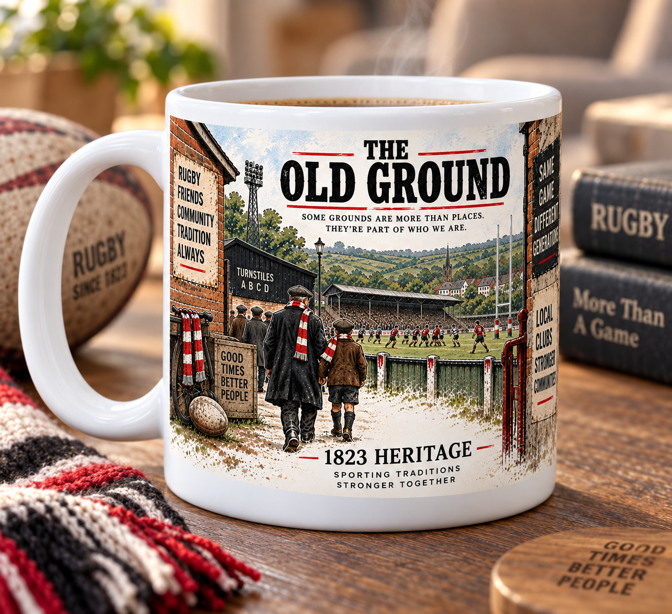 The Old Ground. 11oz Rugby Mug