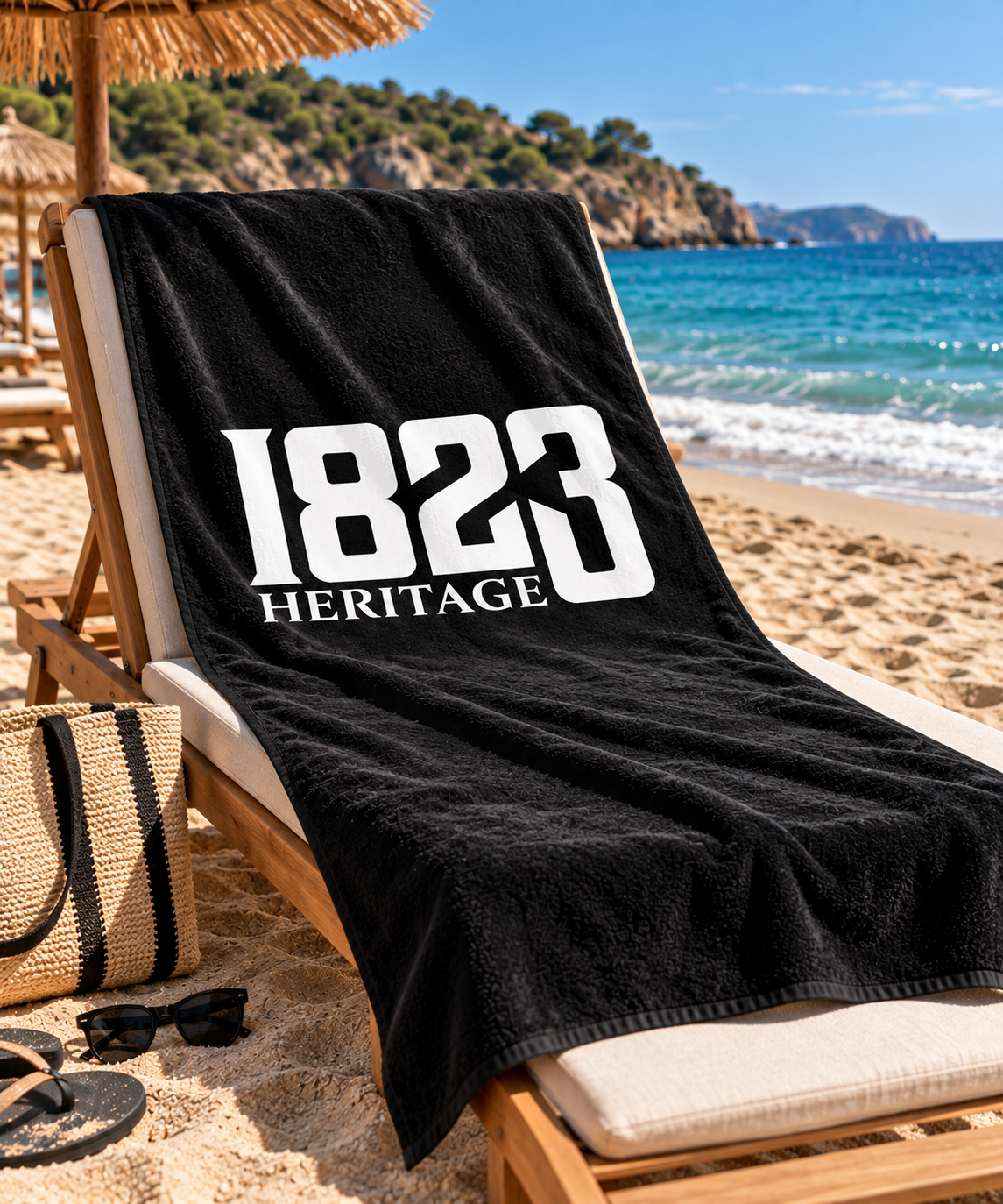1823 Heritage Large Beach Towel